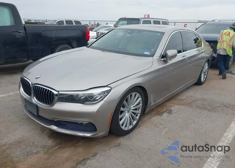 2016 BMW 740I из США, поврежденный, VIN WBA7E2C53GG547605
